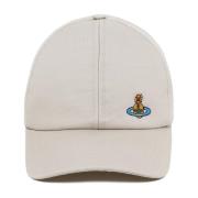 Broderet Beige Baseball Cap