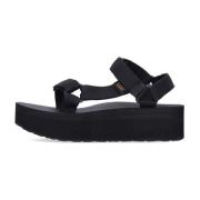 Sort Platform Sandal Kvinder Vegan