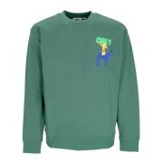 Palm Leaf Letvægts Crewneck Sweatshirt