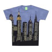 New York Skyline Tee Blå T-shirt