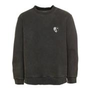 Vasket Sweatshirt med Logo Print