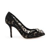 Sort Læder Bellucci Taormina Pumps