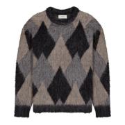 Argyle Crew Neck Sweater