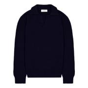 Langærmet Strikket Polo Sweater