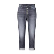 Stilfulde Capri Jeans med Specielle Knapper