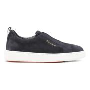 Suede Laceless Sneakers