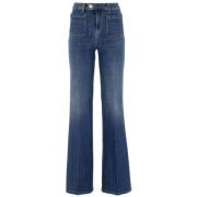 Højtaljede Power Stretch Denim Jeans