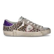 Glam-Chic Animal-Print Sneakers Kvinder