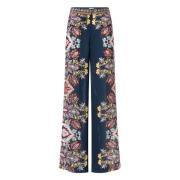 Lilou Wide Leg Floral Bukser