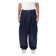 Blå Wide-Leg School Boy Fit Jeans