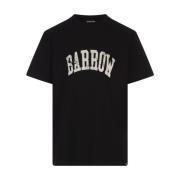 Sort Crew Neck T-shirt med Logo