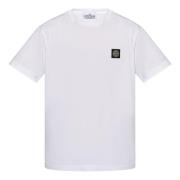 Bomuld Jersey T-shirt med Vindrose Patch