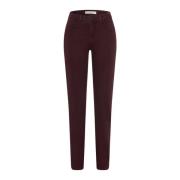 Carola Aubergine Bukser Straight Leg