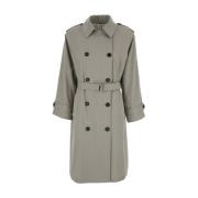 Klassisk Beige Trenchcoat med Cape