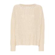 Krystalpyntet Beige Sweater