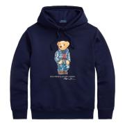 Navy Denim Bear Sweatshirt