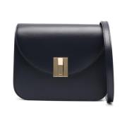 Midnight Blue Smooth Grain Leather Taske