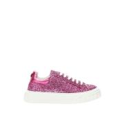 Fuchsia Elegance Lder Sneakers