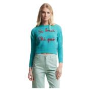 Broderet Uld Jumper