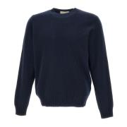 Merino Wool Cashmere Sweater Navy Blue