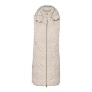 Quiltet Feather Gray Vest Jakke