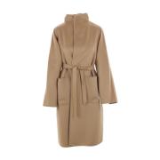 Brun Cashmere Wrap Coat