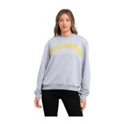 Afslappet Rund Hals Oversized Sweatshirt