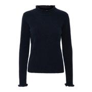 Marine Blue Pullover Sweater Anajaiw