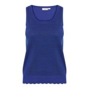 Shimmer Tank Top Surf Blue