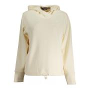 Hætte Beige Sweatshirt med Lommer