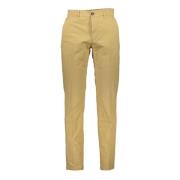 Beige Slim Fit Bukser med 4 Lommer