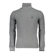 Grå Langærmet Sweater Broderet Logo