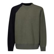 Bomuld Crew Neck Uld Ryg Sweater