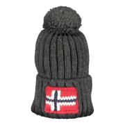 Gr Winter Beanie med Signatur Broderi