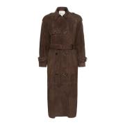 Delicioso Suede Trenchcoat Jakke