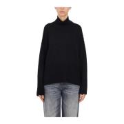 Ribstrikket Turtleneck Sweater