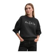 Broderet NYC Sweatshirt - Sort