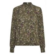 Kaffe Kafay Amber Blouse Toppe & T-Shirts 10506186 Grape Leaf / Brown ...