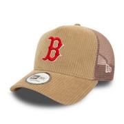 Beige Red Sox MLB Cord Trucker Hat