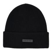 Sort Cashmere Beanie Hat