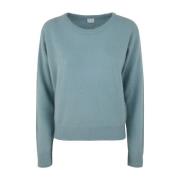 Lyseblå Crew Neck Sweater