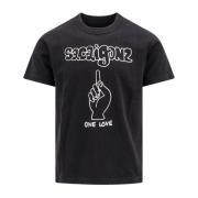 Sort Crew-neck T-shirt Regular Fit