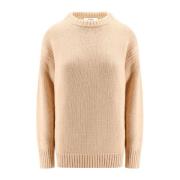 Ikonisk Metal Detalje Bomuld Cashmere Sweater