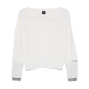 Uld-Kashmir Sweater med Lagdelte Manchetter