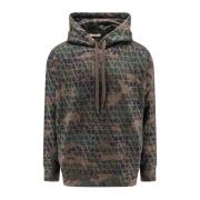 Camouflage Jersey Sweatshirt med hætte