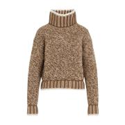 Brun Turtleneck Tricot Sweater