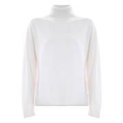 Uld Silke Polo Hals Jumper