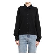 Cashmere Raglan Sleeve Knit Shirt