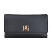 Sort Minimal Pochette med Gyldent Logo