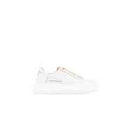 Beige Hvide Dame Sneakers